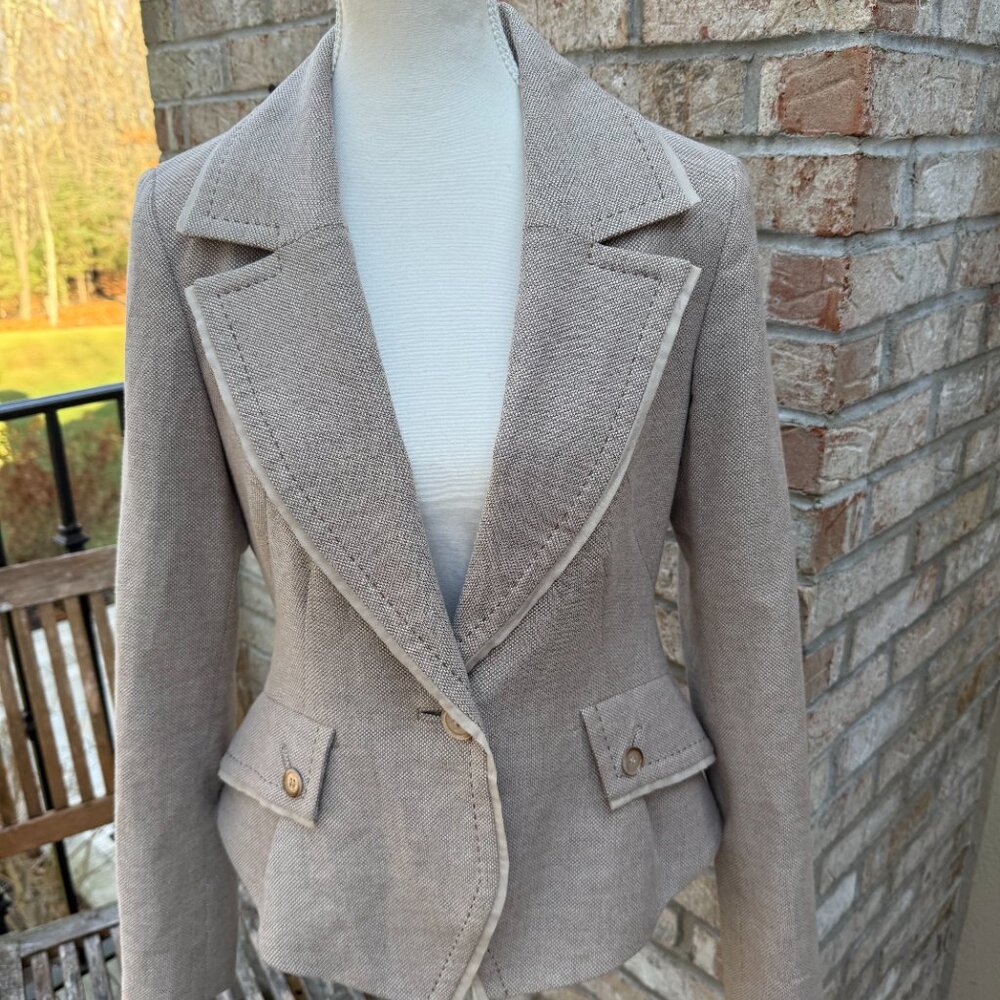 Etcetera Women's Peplum Blazer Sz 4
